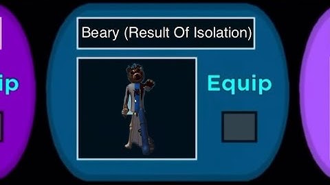PIGGY: THE RESULT OF ISOLATION NEW BEARY SKIN!! (Concept #2 By @TheCoolNooob)