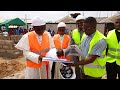 Visite des travaux de construction de l glise de la paroisse jsus bon pasteur par larchevque