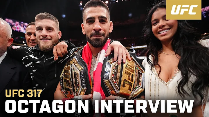 Ilia Topuria Octagon Interview | UFC 317