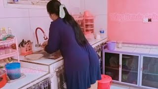 Daily Vlog Bersihin Dapur Dimalam Hari