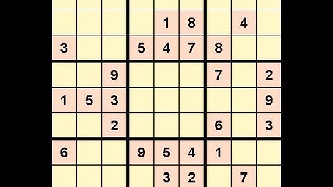 Self Solving Sudoku Guardian Hard 3938 animated - Pointing Triple Subset