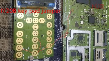 Jio phone f120b key pad jumper 5,7,9,0 not working