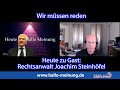 Wir müssen reden - Heute zu Gast: Rechtsanwalt Joachim Steinhöfel