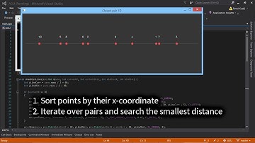 Closest pair of points in 1D
