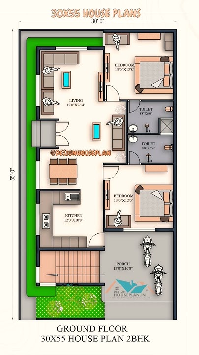 30-by-55-house-plan-3bhk-30x55-ka-naksha-houseplan-interiordesign