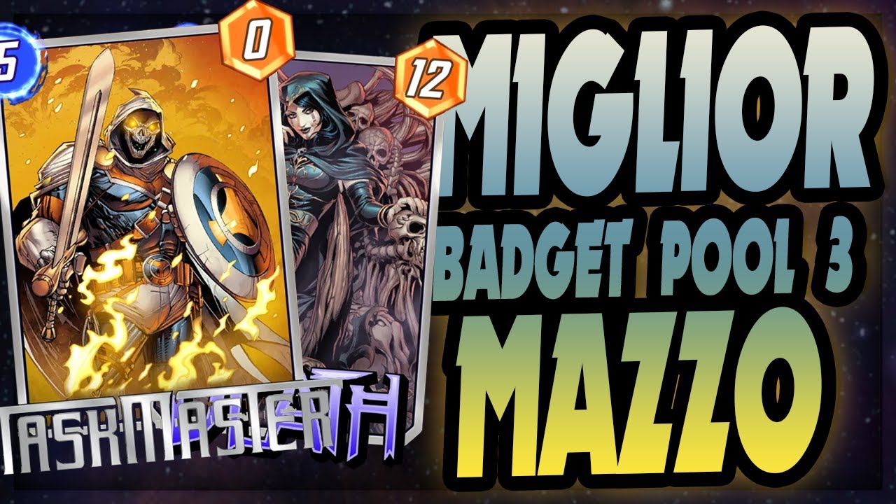MARVEL SNAP: MIGLIOR DECK Taskmaster Death Badget (Pool 3) - YouTube