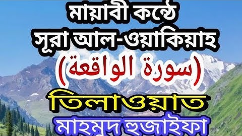 মায়াবী কন্ঠে সূরা আল-ওয়াকিয়াহ তিলাওয়াত ||  Surah Al-Waqi'ah || سورة الواقعة || Mahmud Huzaifa.