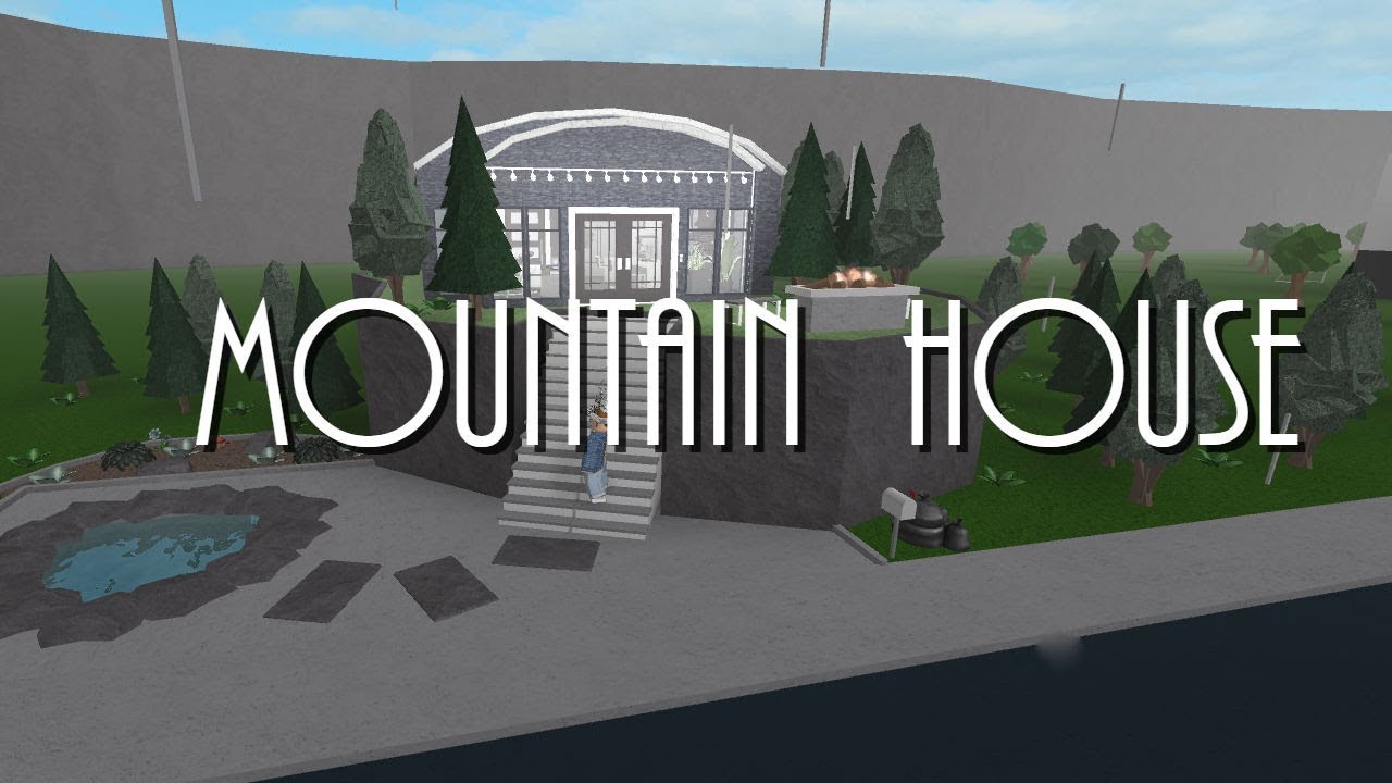 Mountain house, Bloxburg, Welcome To Bloxburg, Bloxburg Speedbuilds, Speedb...