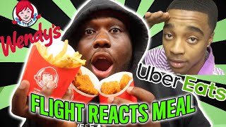 TRYING FLIGHT REACTS NEW WENDYS MEAL | VLOGMAS DAY 8