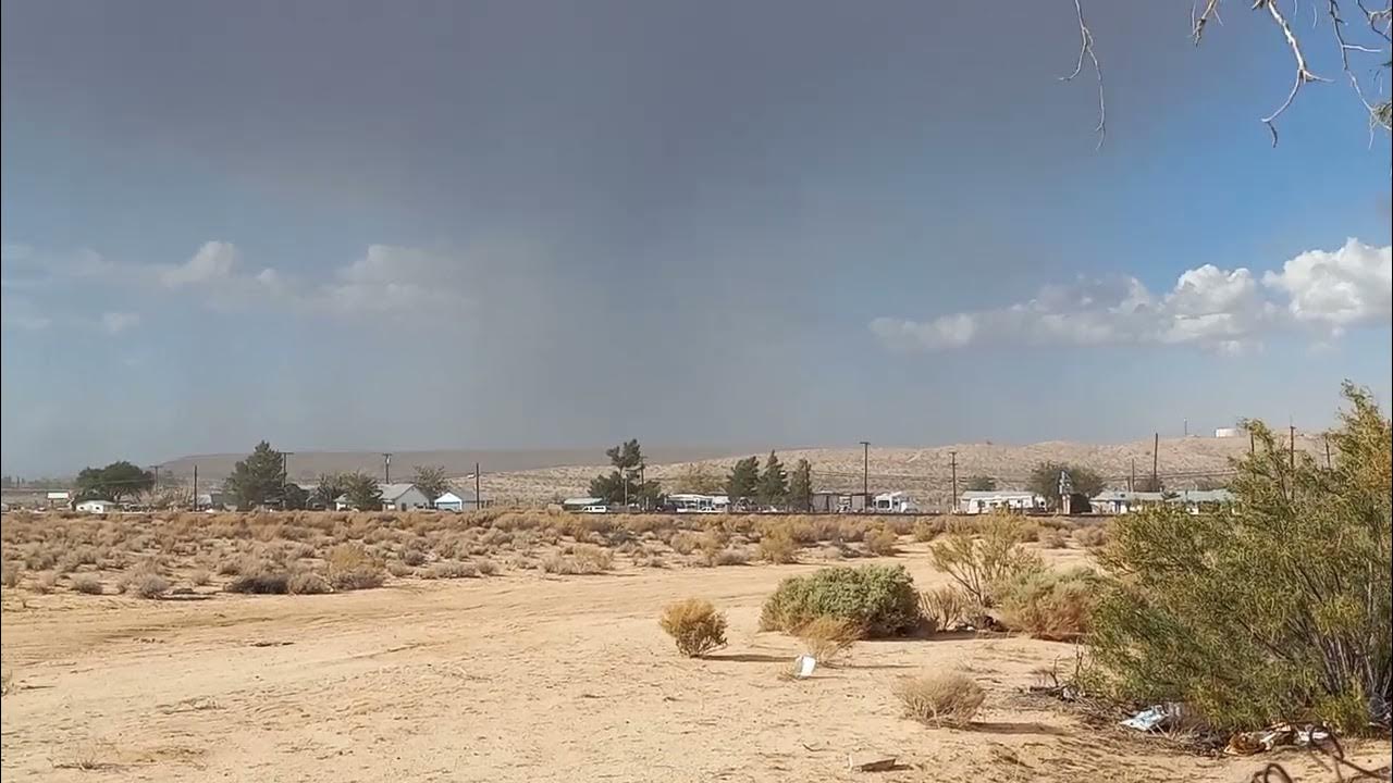 weird weather in Boron California YouTube