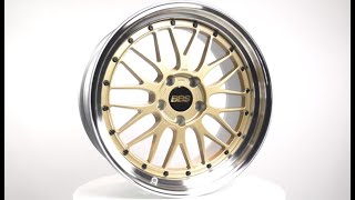 Fitment Industries reviews our iconic BBS LM Wheel.  
This is a 2-Piece Die Forged Aluminum Wheel, and is weight optimized by FEM analysis.
The wheel in this video is shown in gold finish, and is also available in silver, or diamond black.  The BBS LM is 