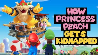 How Princess Peach is Kidnapped in Every Mario Game