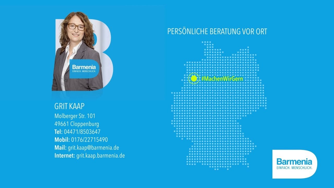 Barmenia Versicherung Grit Kaap In Cloppenburg Molberger Str 101 Kontakt