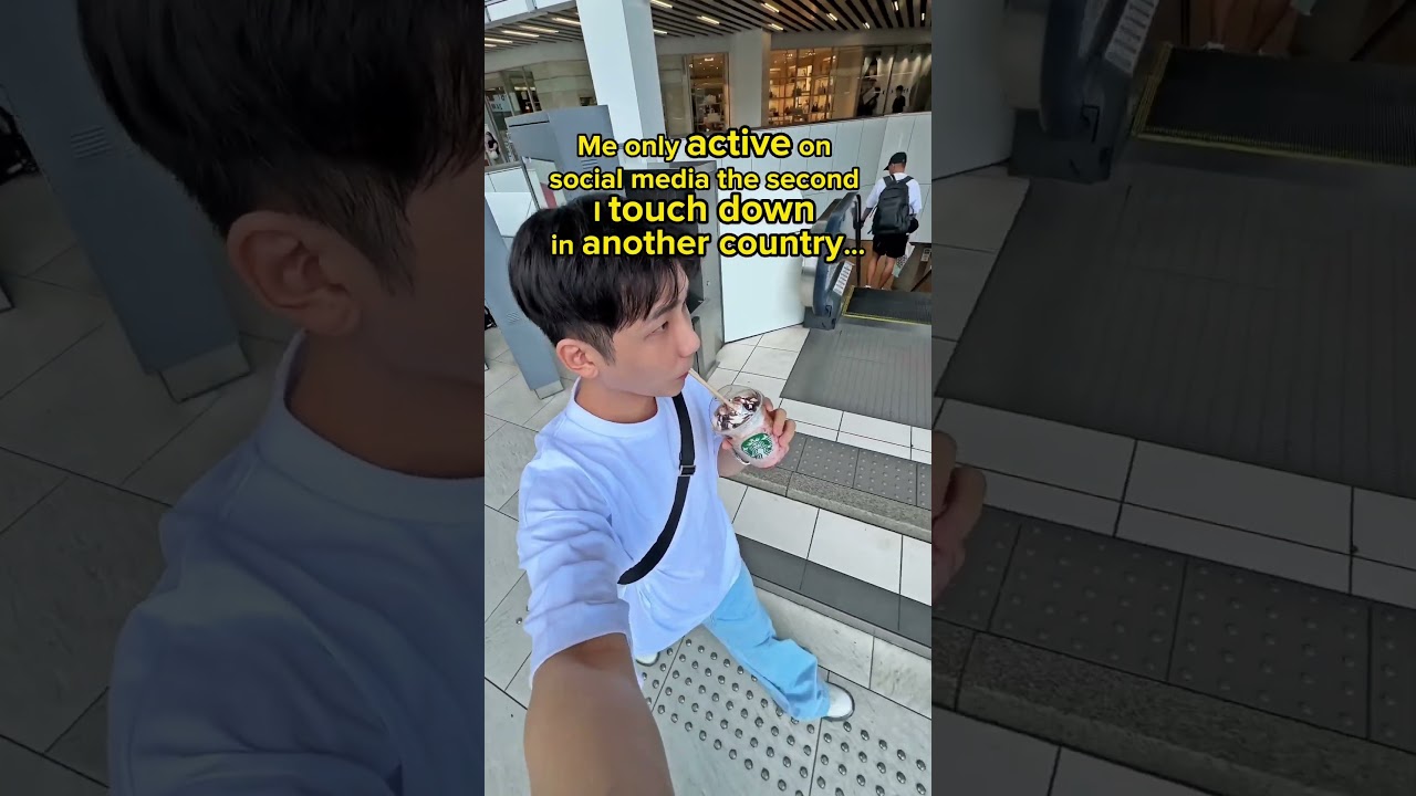 only active on social media when you’re overseas 💀