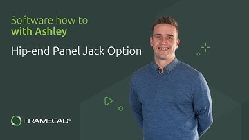 How to Use the Hip-end Panel Jack Option in FRAMECAD Steelwise Software