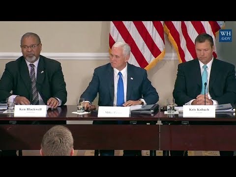 Trump's Election Integrity Commission First Meeting-Opening Statements
