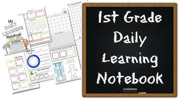 1st Grade Daily Learning Notebook: Calendar | Time | Math | Counting