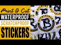 Print &amp; Cut Waterproof/Scratchproof Sticker