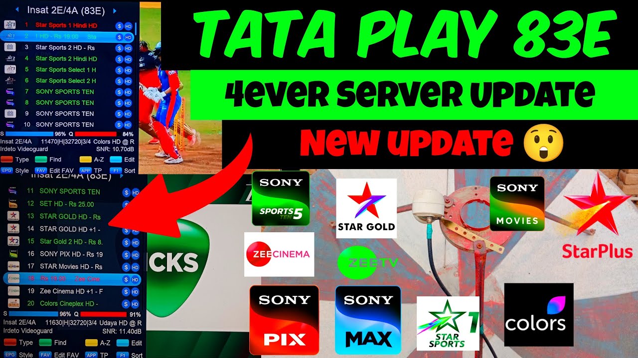 Tata Play 83e New update 2026 | 4ever Server Update | 83e channel list