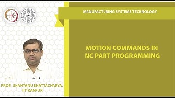 Motion commands in NC part programming
