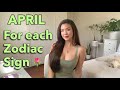 APRIL 2021 For Each Zodiac Sign🌷