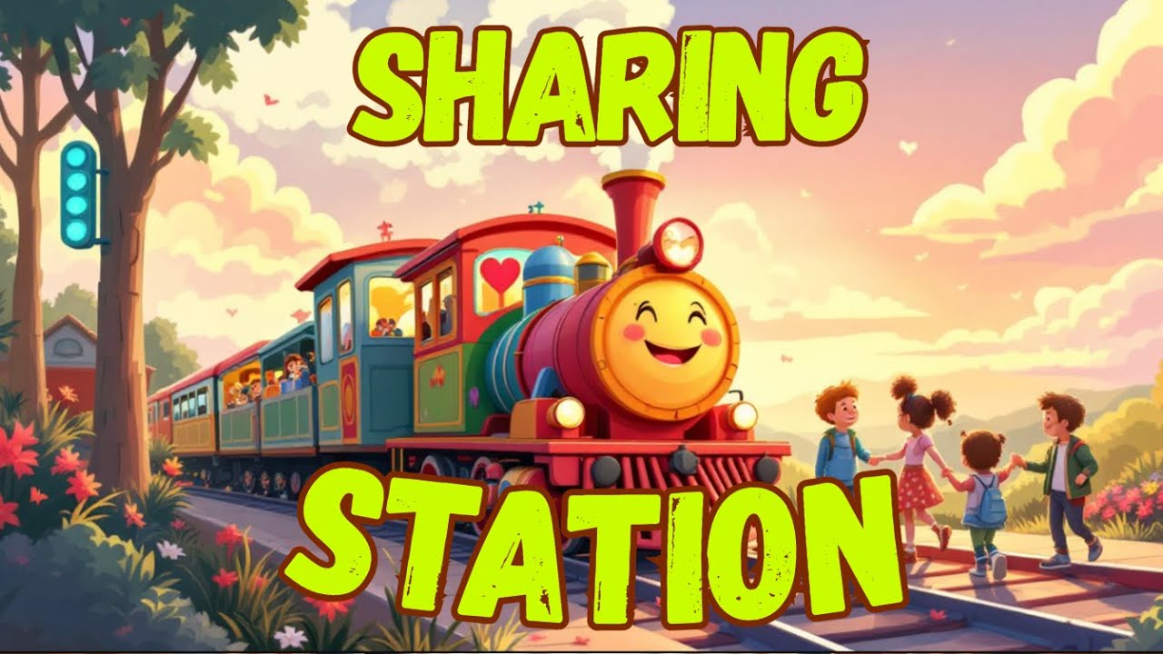 The Sharing Station 🚂💞 | A Fun Kids Song About Sharing and Caring