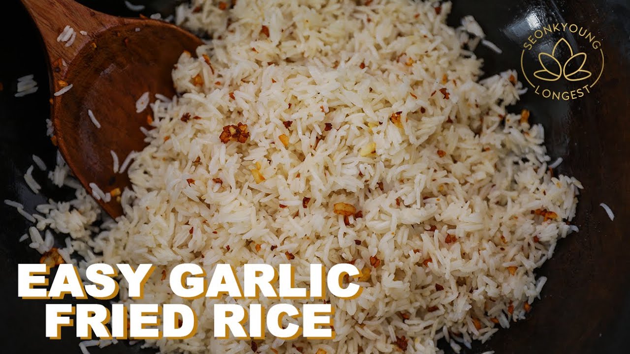 EASY Garlic Fried Rice | #StayHome Cook #WithMe | Seonkyoung Longest