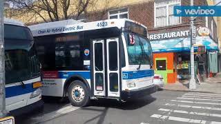 MTA NYC Bus: 2009 Orion VII Next Generation Hybrids #4523 and #3995 on the B38 Local