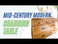 Baby Changing Table | Dresser | DIY | Do It Yourself | Mid-Century Modern