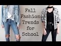 FALL OUTFIT IDEAS FOR SCHOOL  / Kallie Kaiser