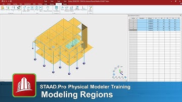 Modeling Regions in the STAAD.Pro Physical Modeler