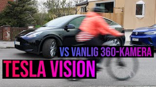 Tesla Vision mot vanliga 360-kamera - en är bättre än den andra