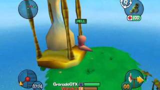 Worms 3D - Woitek vs HellKnight (1 round) part 1