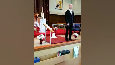 I sing at my wedding...made husband cry..
