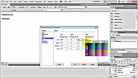 Learn How to make a Dreamweaver website 2017
