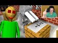 БАЗЯ СМОТРИТ - Monster School : BALDI'S BASICS BECOME TEACHER - Minecraft Animation