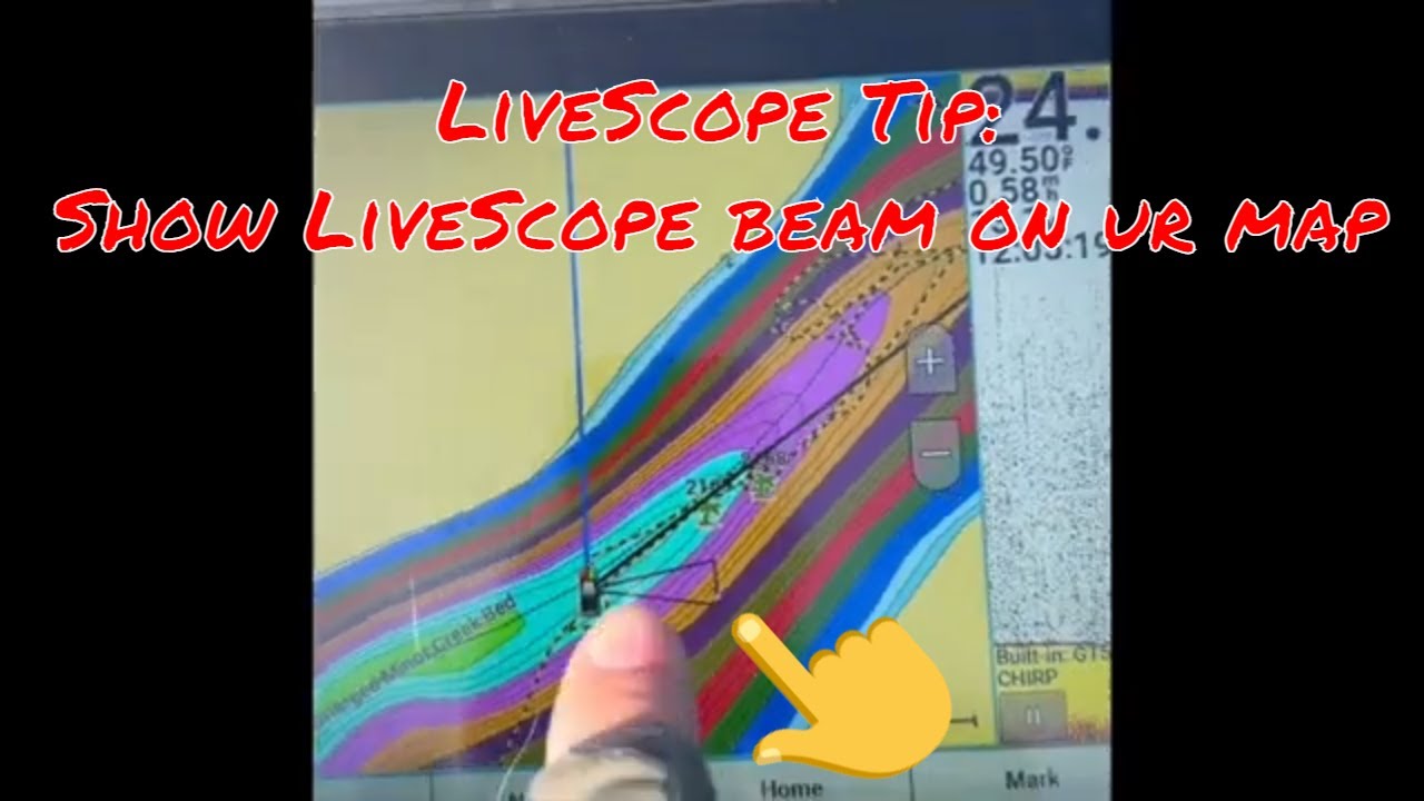 Garmin LiveScope Tip: Show LiveScope beam on your map (how to find fish  Garmin LiveScope 