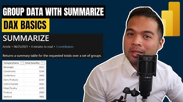 GROUP your data using SUMMARIZE DAX Function in Power BI // DAX Basics for Beginners in 2022