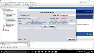 Place Order System (Application Development Assignment) | Java Programming screenshot 5