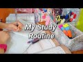 My study routine as a 8th grader  syeda warisha