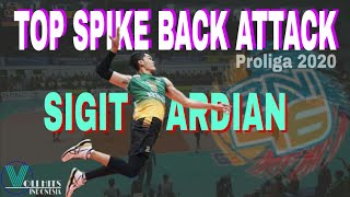 Kumpulan Spike Back Attac Terbaik SIGIT ARDIAN Di Proliga 2020 | Voli Hits Indonesia