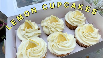 Lemon Cupcakes with Lemon Buttercream | Tasmy Lee