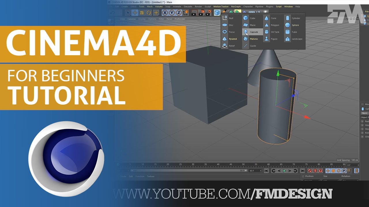 Cinema 4d Basic Tutorial Hindi Urdu Part 01