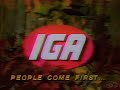IGA Grocery Stores Commercial 1983