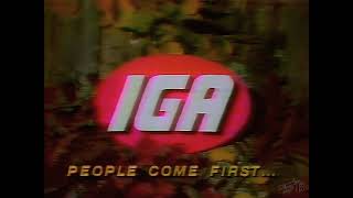 IGA Grocery Stores Commercial 1983