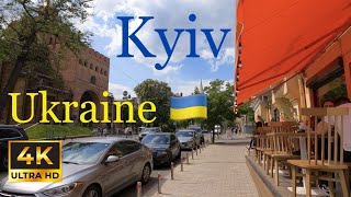 Kyiv, Ukraine 🇺🇦 2023 - Real Life - 4K - Walking Tour (60 minutes)