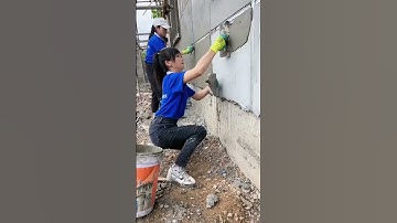 Plastering Skills - Amazing Construction Worker