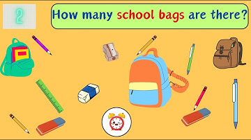 School Supplies | Game for kids | How many ...?