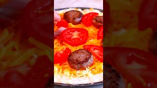 🍕🍔 ¡Pizza Cheeseburger Casera! | Fácil y Deliciosa: ¡Dos Placeres en Uno! 🧀🔥