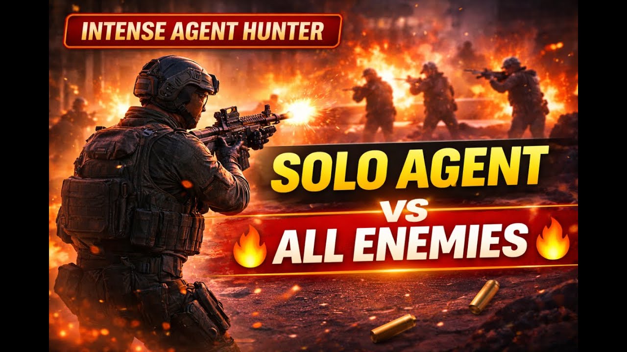 Solo Agent vs All Enemies | Intense Agent Hunter Gameplay | Episode 2